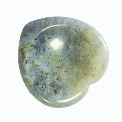 China manufacturer Wholesale Supply Batch Labradorite Indented Heart-Shape Palm Pocket Stone Polished Gemstone Worry Calming Stone