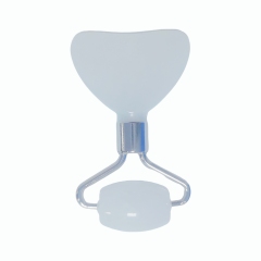 small size portable skin care tools mini white jade roller gua sha massage face tool