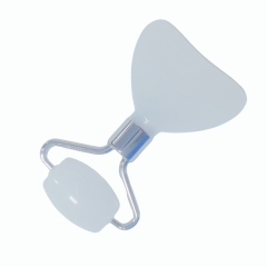 small size portable skin care tools mini white jade roller gua sha massage face tool