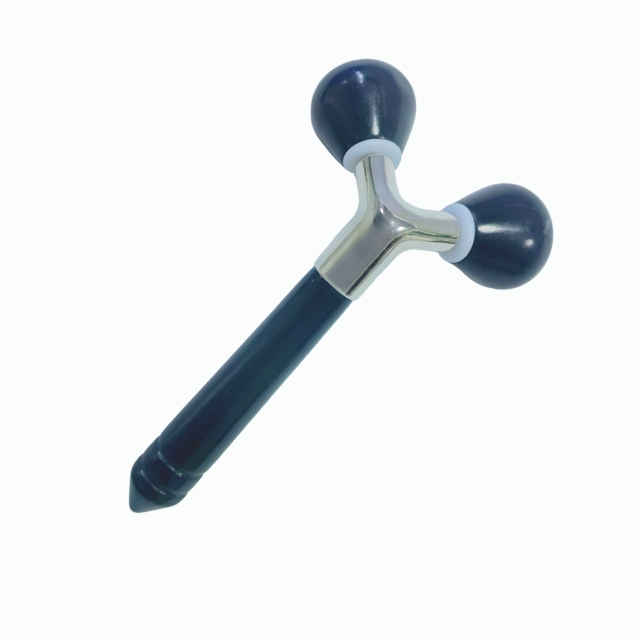 China Huizhou factory wholesale price wellness Y shaped face up beauty tools black xiuyan 3D jade roller massager for face slimming