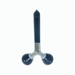 China Huizhou factory wholesale price wellness Y shaped face up beauty tools black xiuyan 3D jade roller massager for face slimming