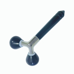 China Huizhou factory wholesale price wellness Y shaped face up beauty tools black xiuyan 3D jade roller massager for face slimming