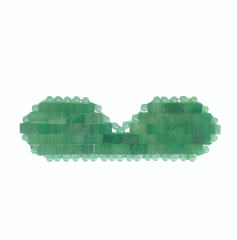 OEM Beauty Promotional Present Handmade Cooling Eye Cover Wholesale Mini Aventurine Jade Crystal Eye Mask to Reduce Eye Swelling