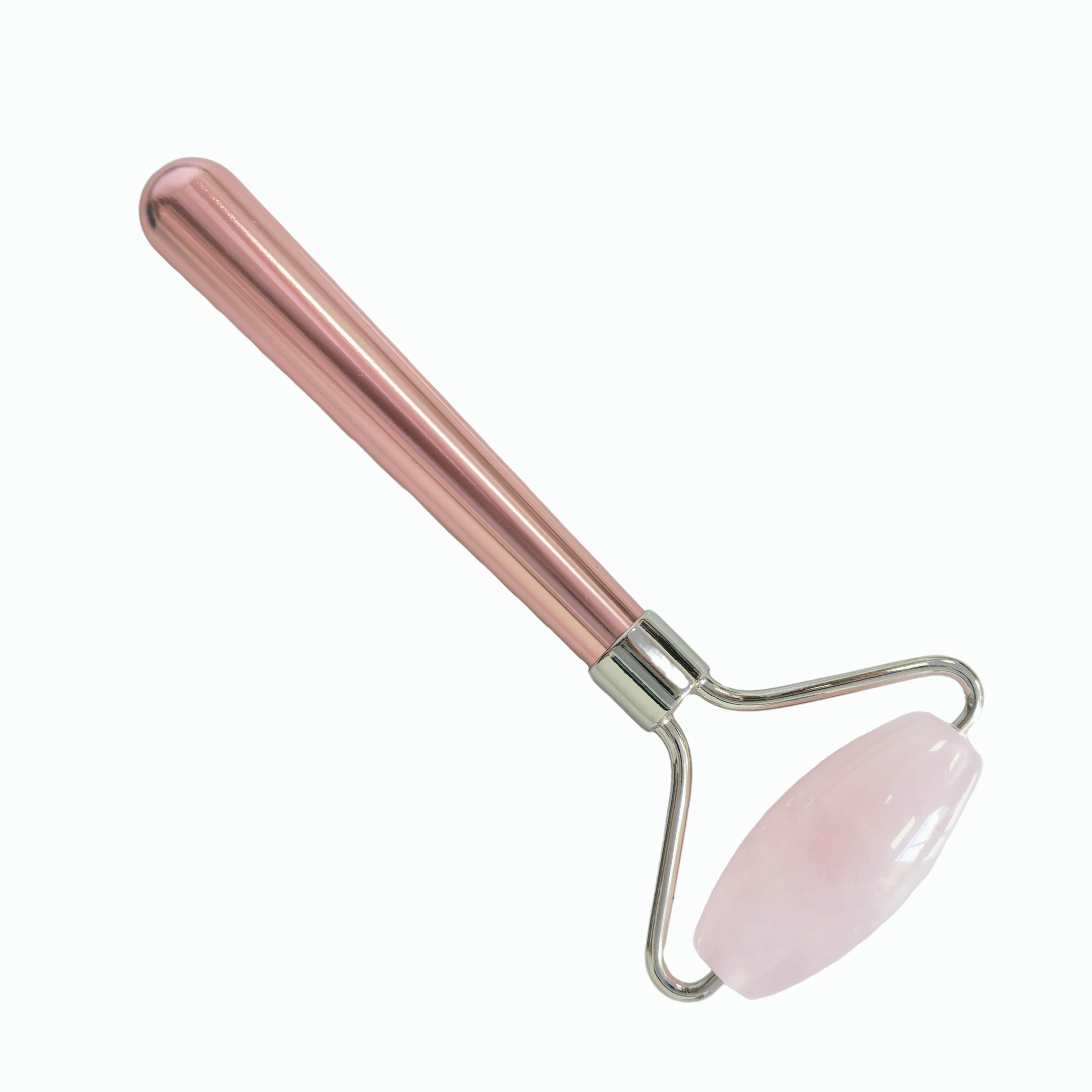 single head zinc alloy handle OEM Custom Logo Wrinkle Reducing face lifting face up massage tools Jade Rose Quartz Roller