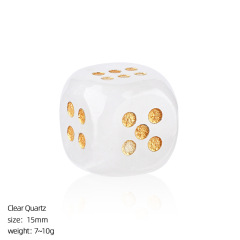 Made in China Factory wholesale custom Premium Leisure & Entertainment Products square die Hand Carved natural jade stone dice for board game