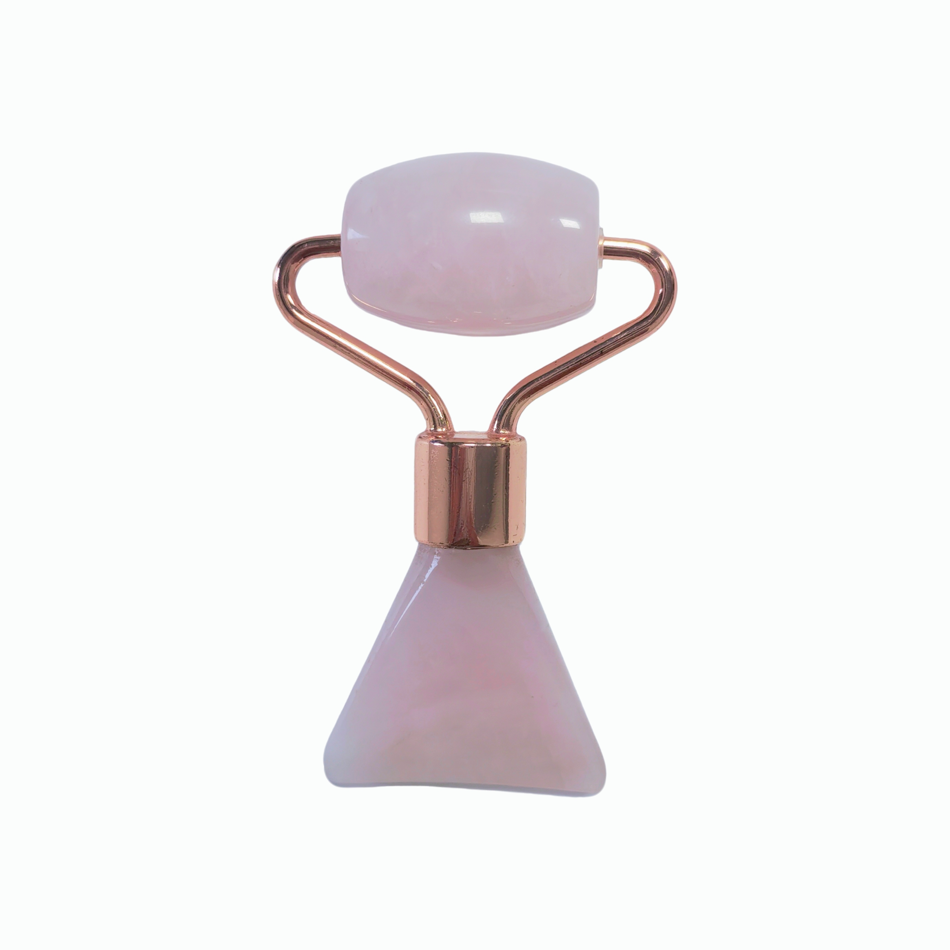 Chinese Factory Mini Size Skin Care Face Lifting Beauty Tools Fish Tail Shaped Rose Quart Jade Roller and Gua Sha