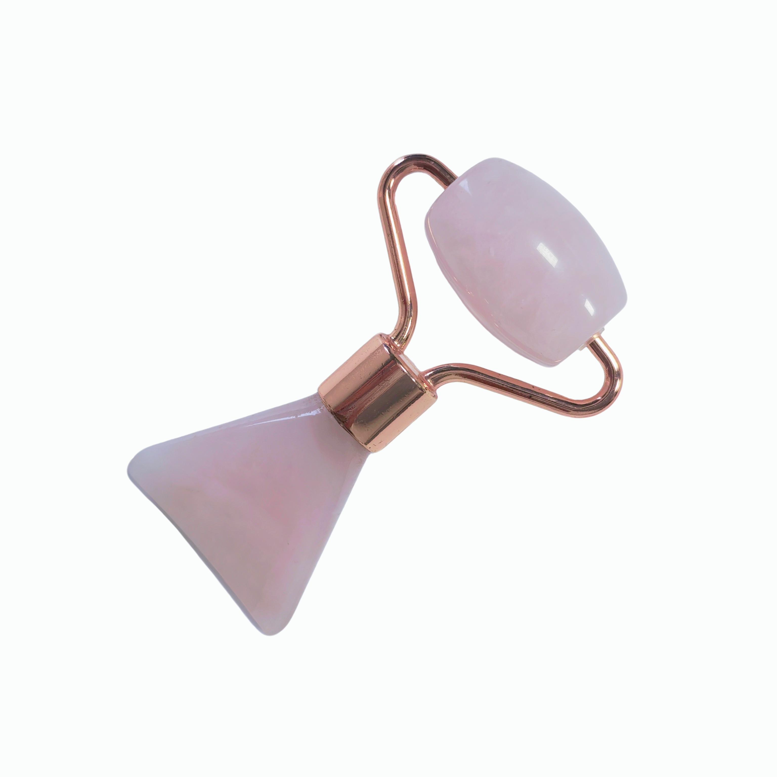Chinese Factory Mini Size Skin Care Face Lifting Beauty Tools Fish Tail Shaped Rose Quart Jade Roller and Gua Sha