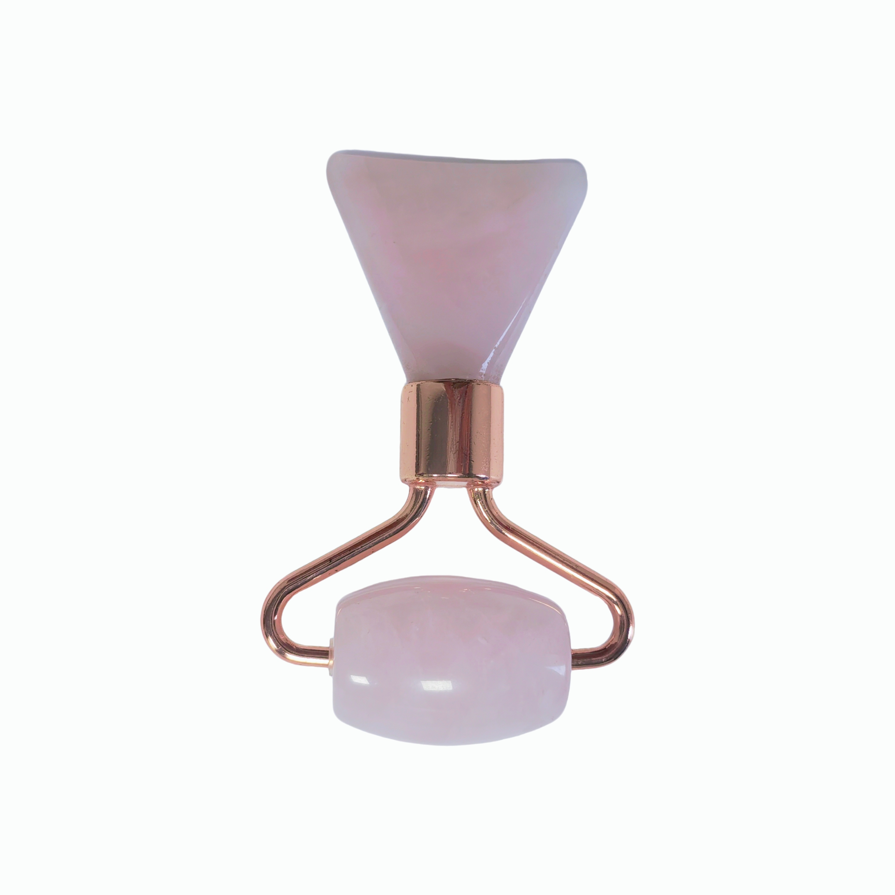 Chinese Factory Mini Size Skin Care Face Lifting Beauty Tools Fish Tail Shaped Rose Quart Jade Roller and Gua Sha