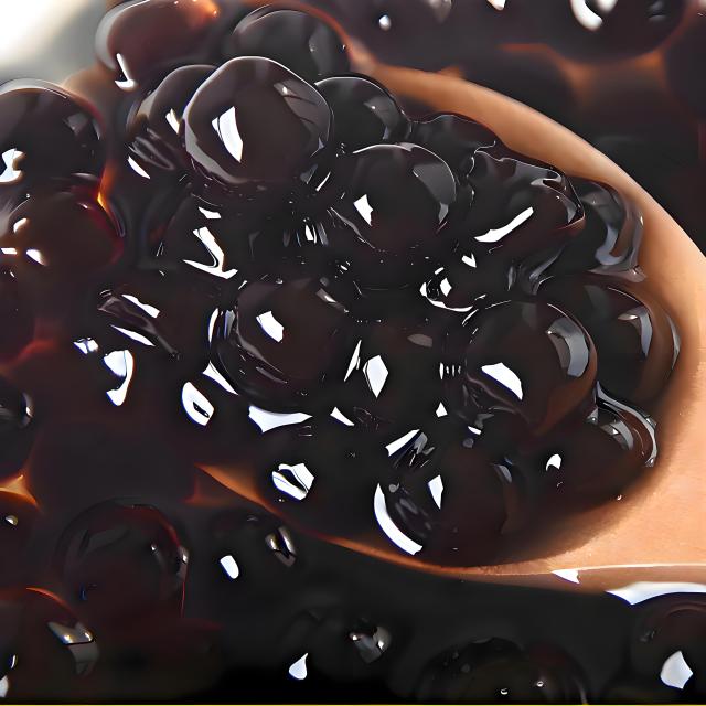 Perlas de tapioca negra