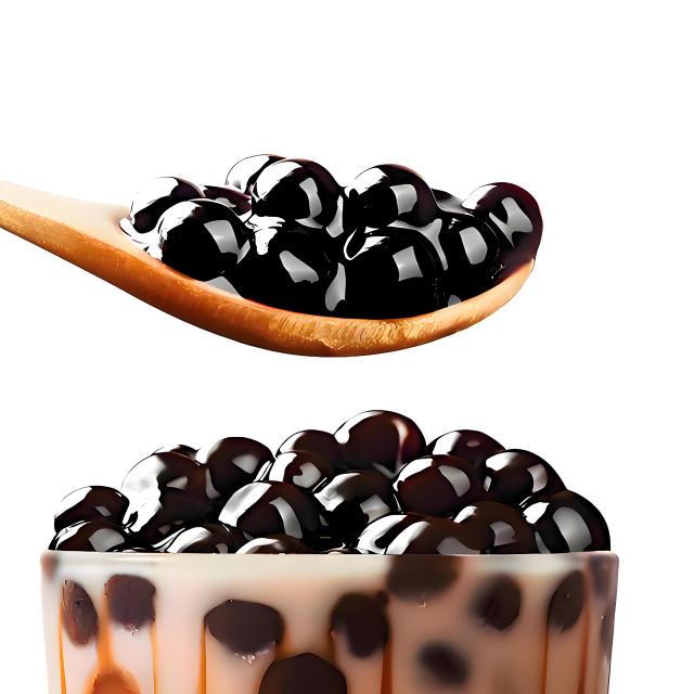 Perlas de tapioca negra