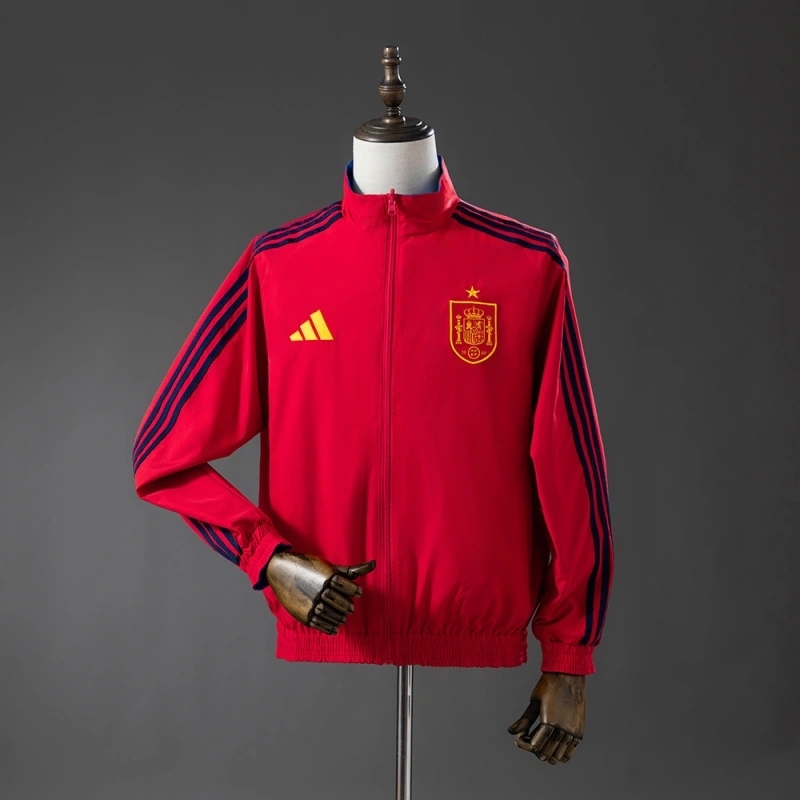 2026 SPAIN REVERSIBLE JACKET WINDBREAKER - RED & BLUE