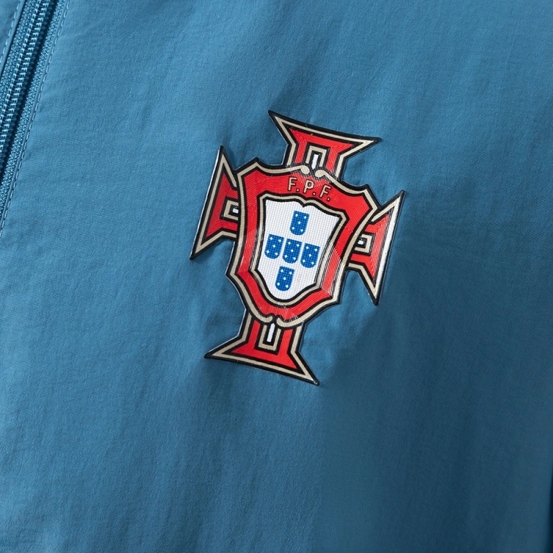 2025-26 PORTUGAL WINDBREAKER REVERSIBLE JACKET - RED & CYAN