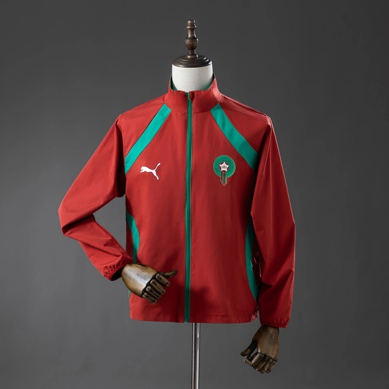 2026 MOROCCO REVERSIBLE JACKET WINDBREAKER - RED & GREEN