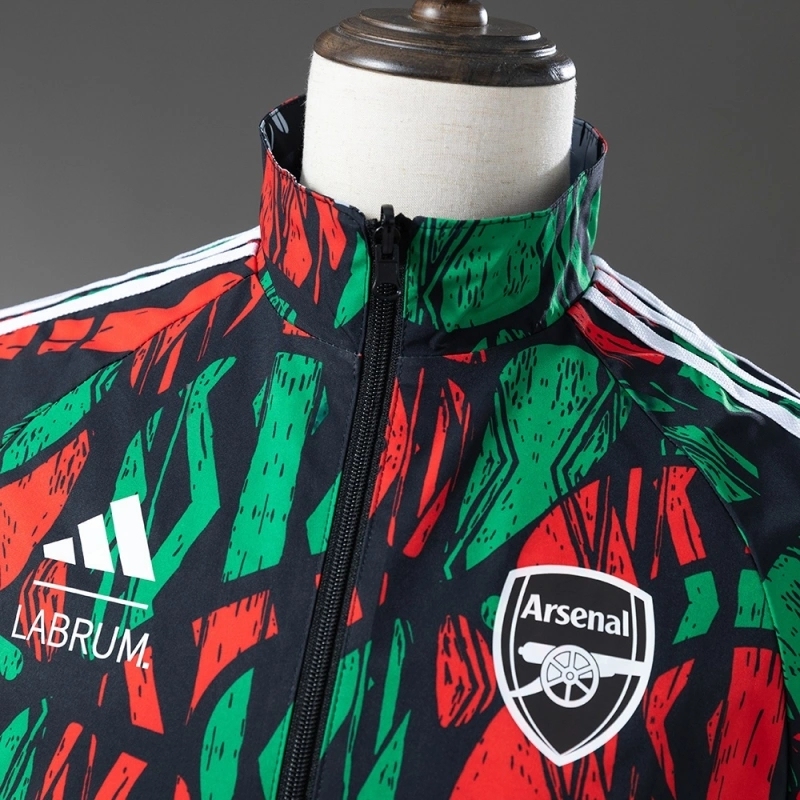 2025-26 ARSENAL REVERSIBLE JACKET WINDBREAKER - RED & BLACK