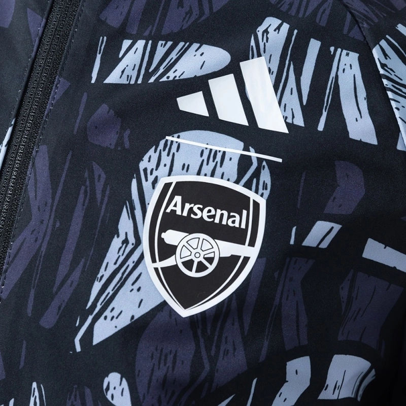 2025-26 ARSENAL REVERSIBLE JACKET WINDBREAKER - RED & BLACK