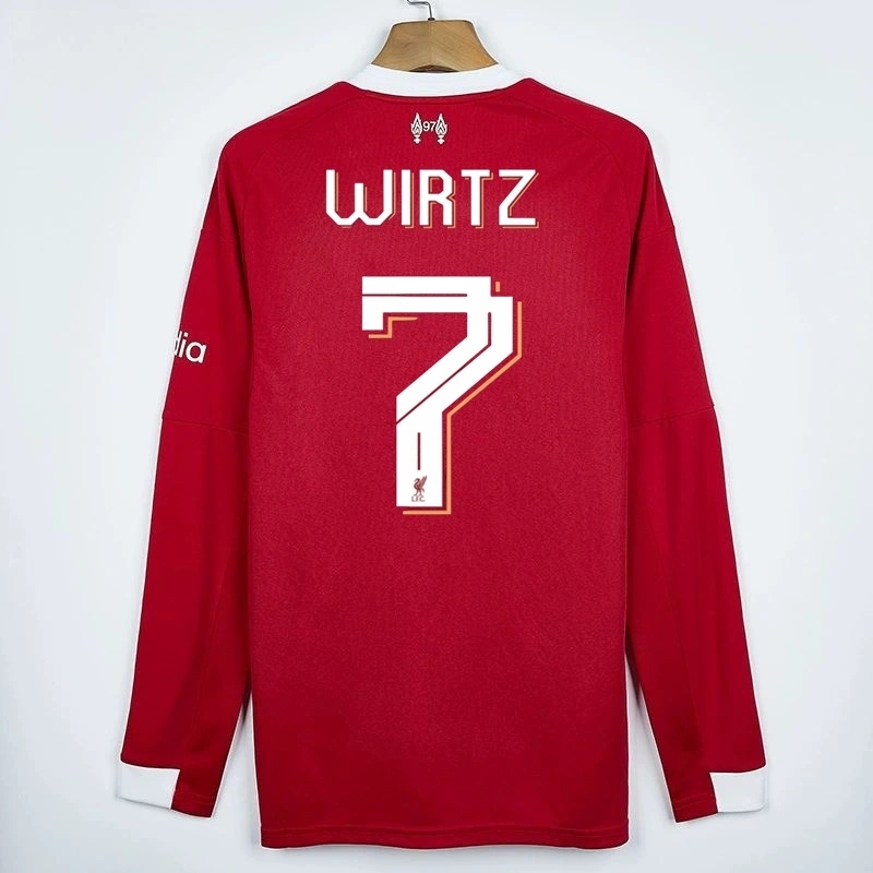 2025-26 LIVERPOOL HOME LONG SLEEVED FAN VERSION
