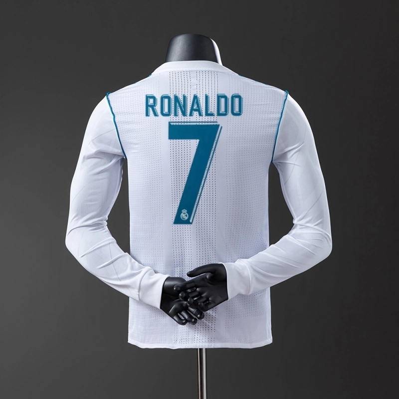 2017-18 REAL MADRID LONG SLEEVE PLAYER VERSION HOME