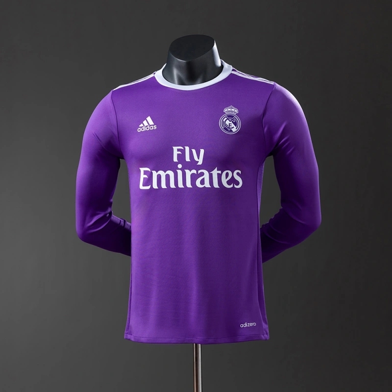 2016-17 REAL MADRID LONG SLEEVE PLAYER VERSION AWAY