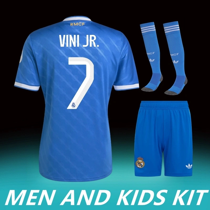 2025-26 REAL MADRID THIRD AWAY MEN AND KIDS KIT