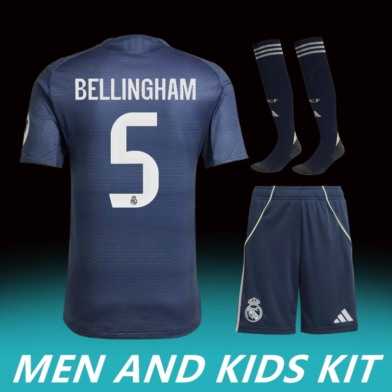 2025-26 REAL MADRID AWAY MEN AND KIDS KIT