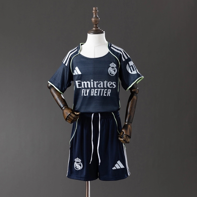 2025-26 REAL MADRID AWAY MEN AND KIDS KIT