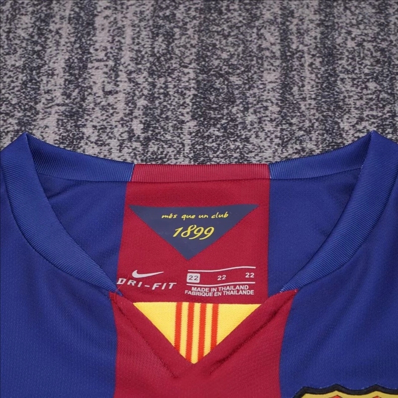 2014-15 BARCELONA HOME LONG SLEEVE KIDS KIT