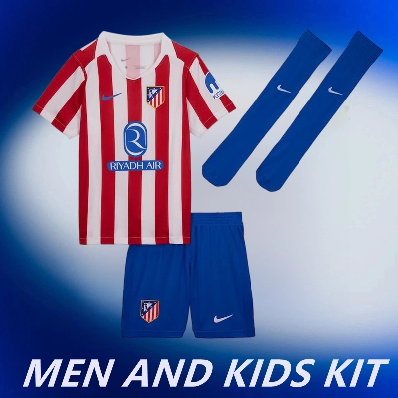 2025-26 ATLÉTICO DE MADRID HOME MEN AND KIDS KIT