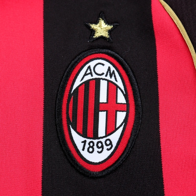 2006-07 AC MILAN HOME LONG SLEEVE KIDS KIT