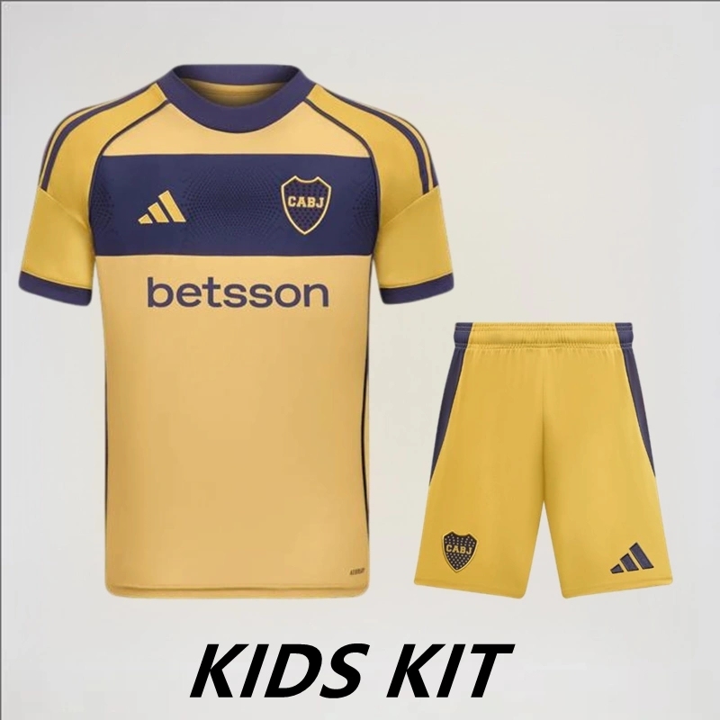 2025-26 BOCA JUNIORS AWAY KIDS KIT