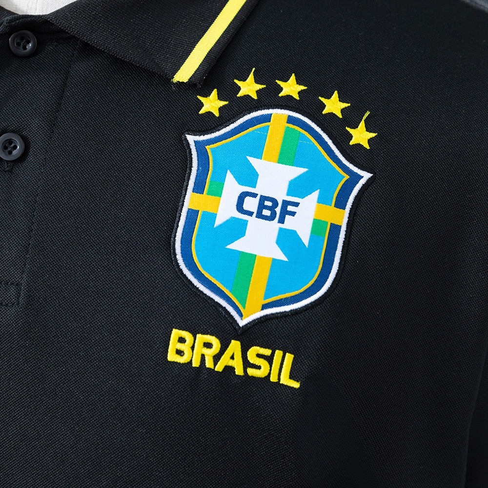 BRAZIL 2026 POLO BLACK JERSEY