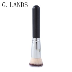 Single makeup brush, loose powder, contouring powder, foundation, eyeshadow, eyebrow comb, highlighter, setting powder, multi-functional, nylon bristles, portable.
