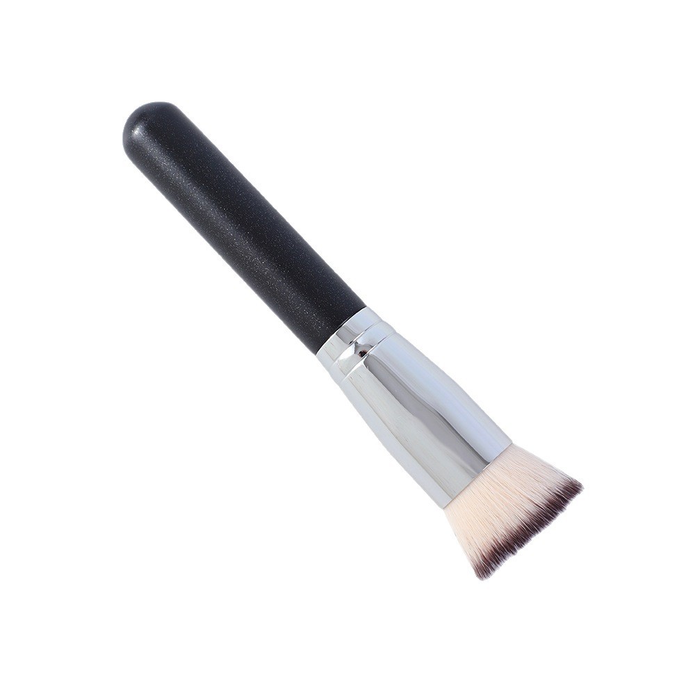 Single makeup brush, usable for loose powder, contouring, foundation, eyeshadow, eyebrow combing, highlighting, and setting makeup. Multi-functional nylon bristles, portable design.