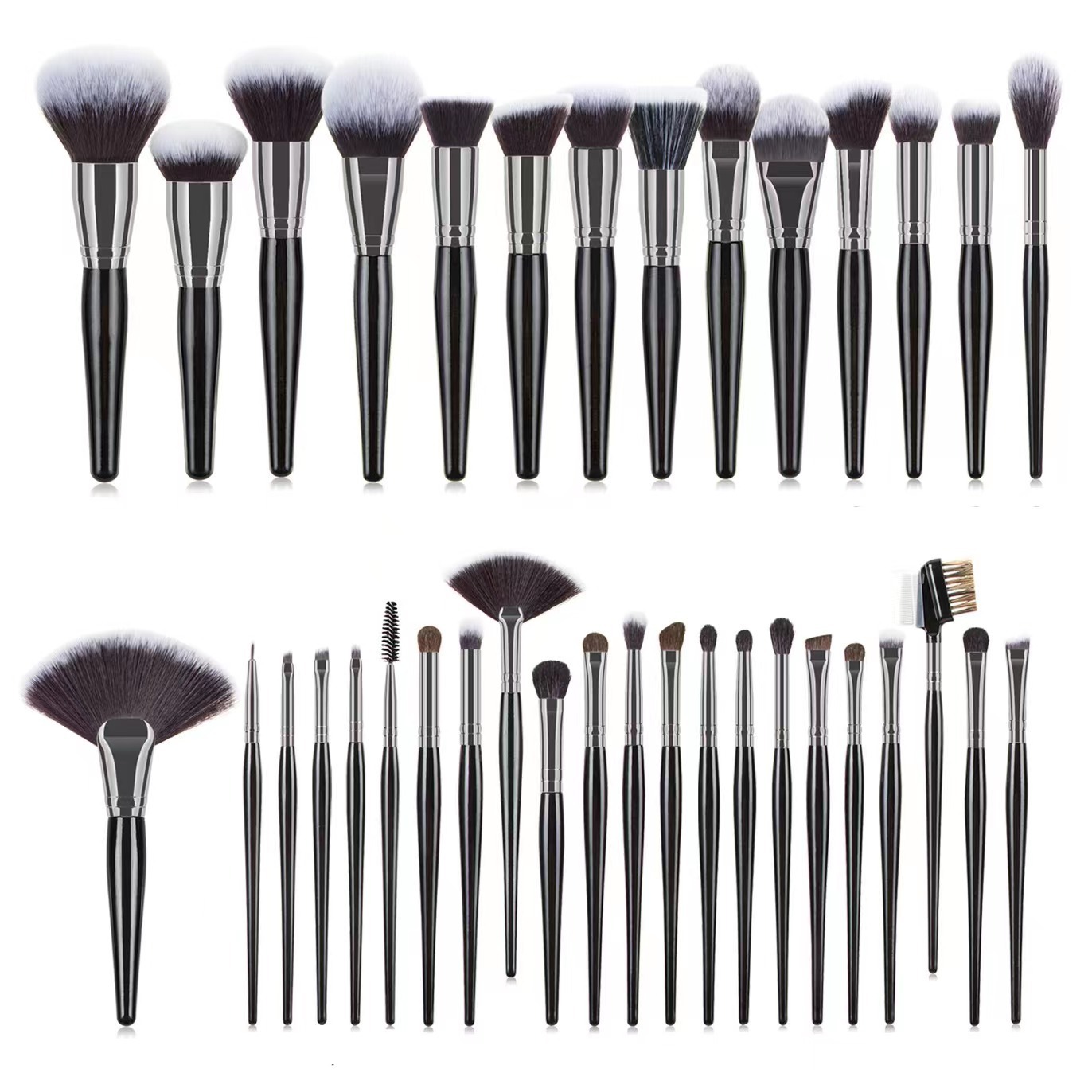 36 High-End Makeup Brushes: Eyeshadow Brushes, Foundation Brushes, Powder Brushes, Portable Makeup Brushes
