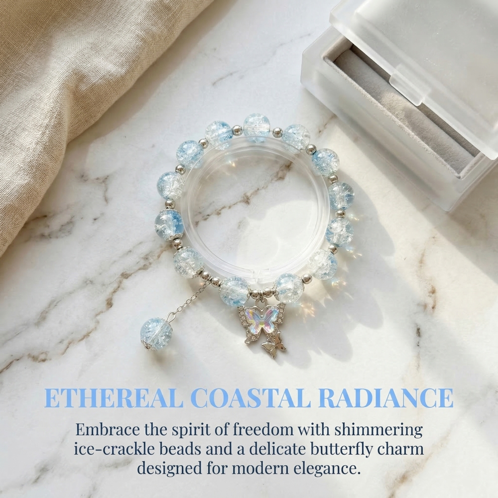 Where Sky Meets Sea: The Gentle Embrace of Blue & White Crystal