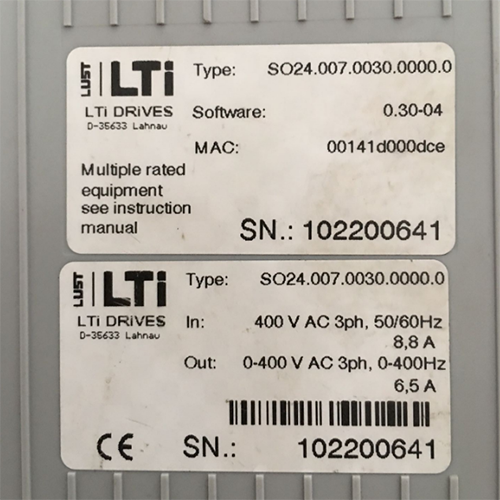 LUST SO24.007.0030.0000.0 Servo Drive