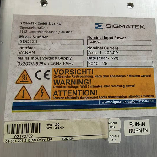 SIGMATEK SDD120 09-501-201-2 Servo Drive