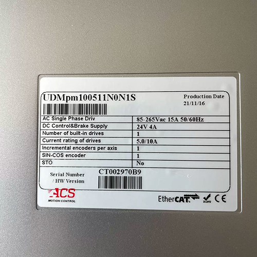 ACS UDMpm100511N0N1S Servo Drive Amplifier