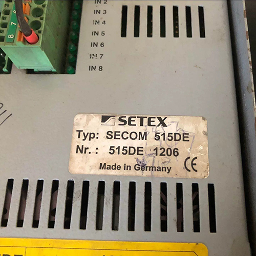 SETEX SECOM 515DE Operator Panel