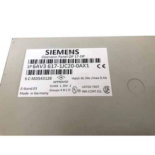 Siemens OP17 6AV3617-1JC20-0AX1 6AV3 617-1JC20-0AX1 Touch Screen Display