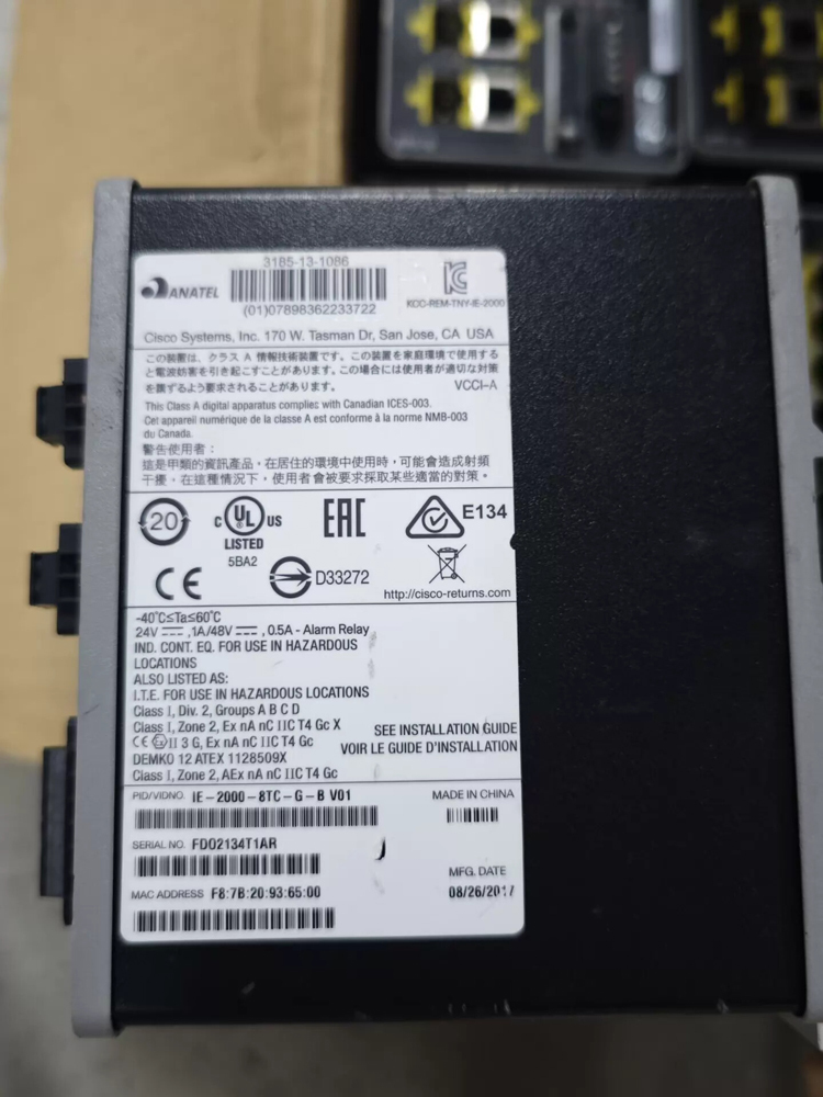 CISCO IE-2000-8TC-G-E V01 Industrial Ethernet Switch