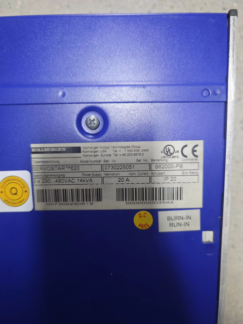 Kollmorgen  S62000-PB AC Servo Drive Amplifier