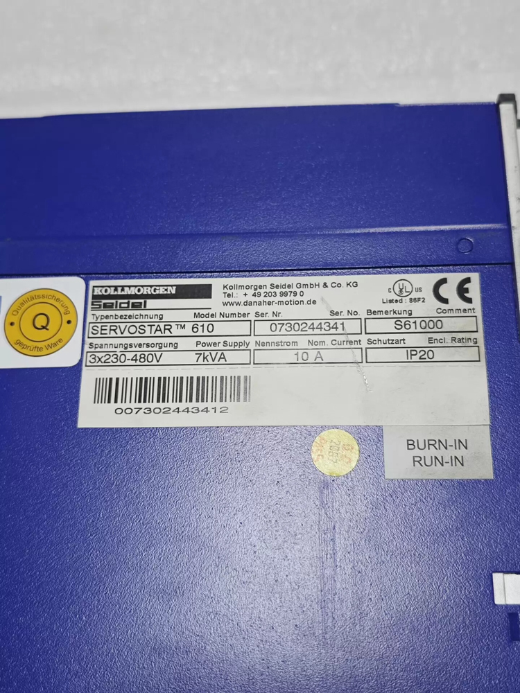 Kollmorgen SERVOSTAR610 S61000 SERVOSTAR 610 AC Servo Drive
