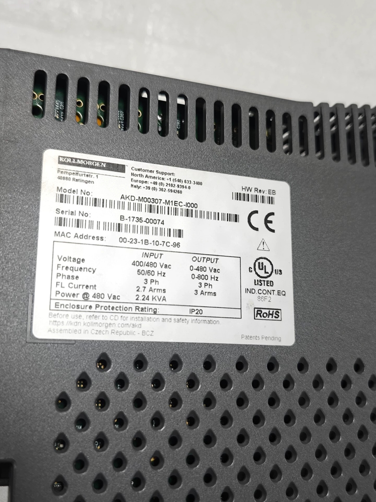 Kollmorgen AKD-M00307-M1EC-I000 AC Servo Drive