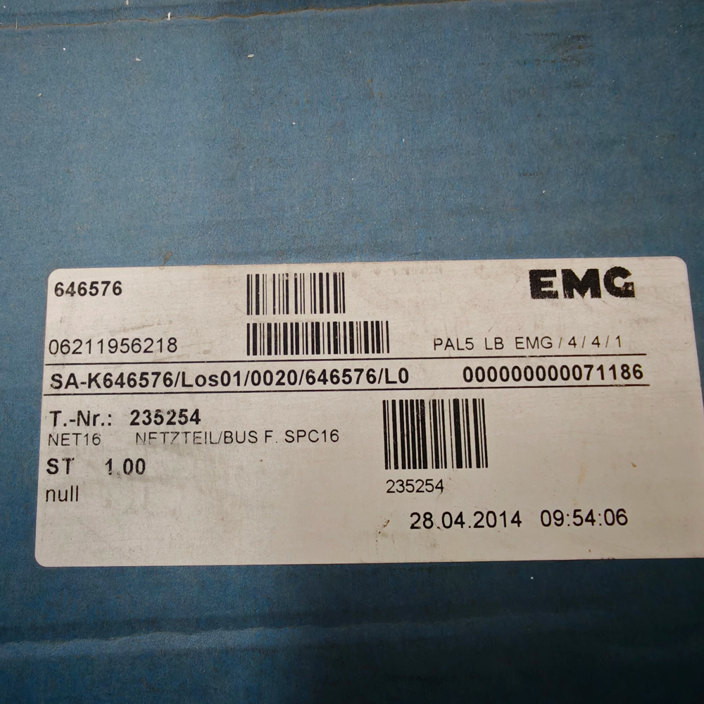 EMG NET16 T.NR.235254 Control Board