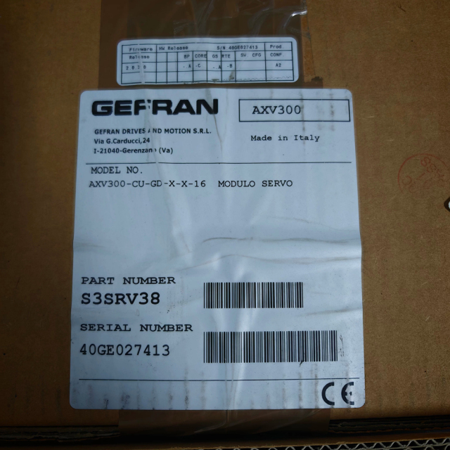 GEFRAN AXV300-CU-GD-X-X-16 Controller