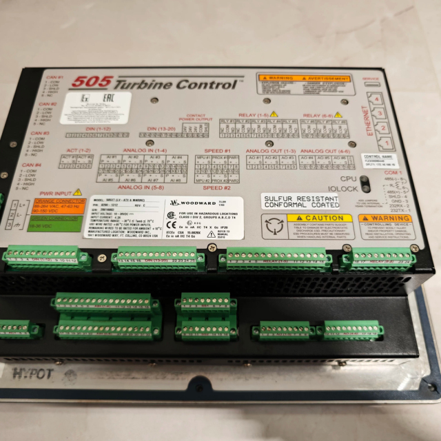 WOODWARD 8200-1312 505XT Control Panel
