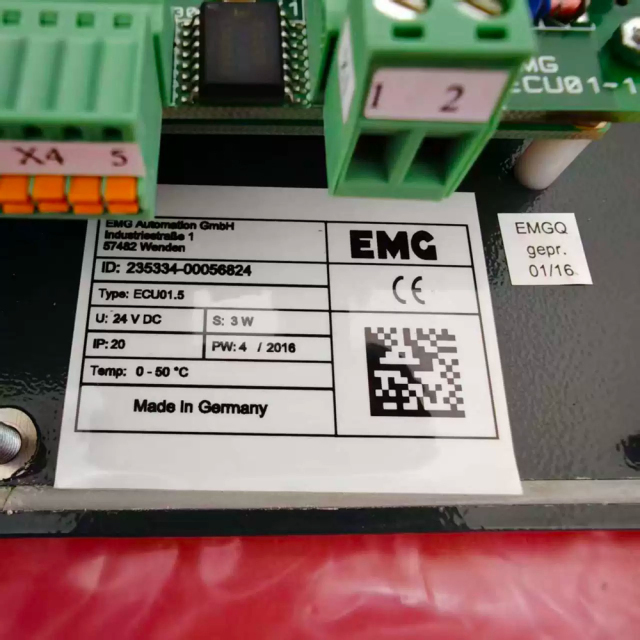 EMG ECU01.5 Control Panel