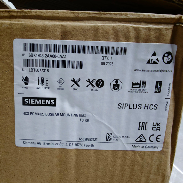 Siemens 6BK1943-2AA00-0AA1 A5E38853423 Control Unit