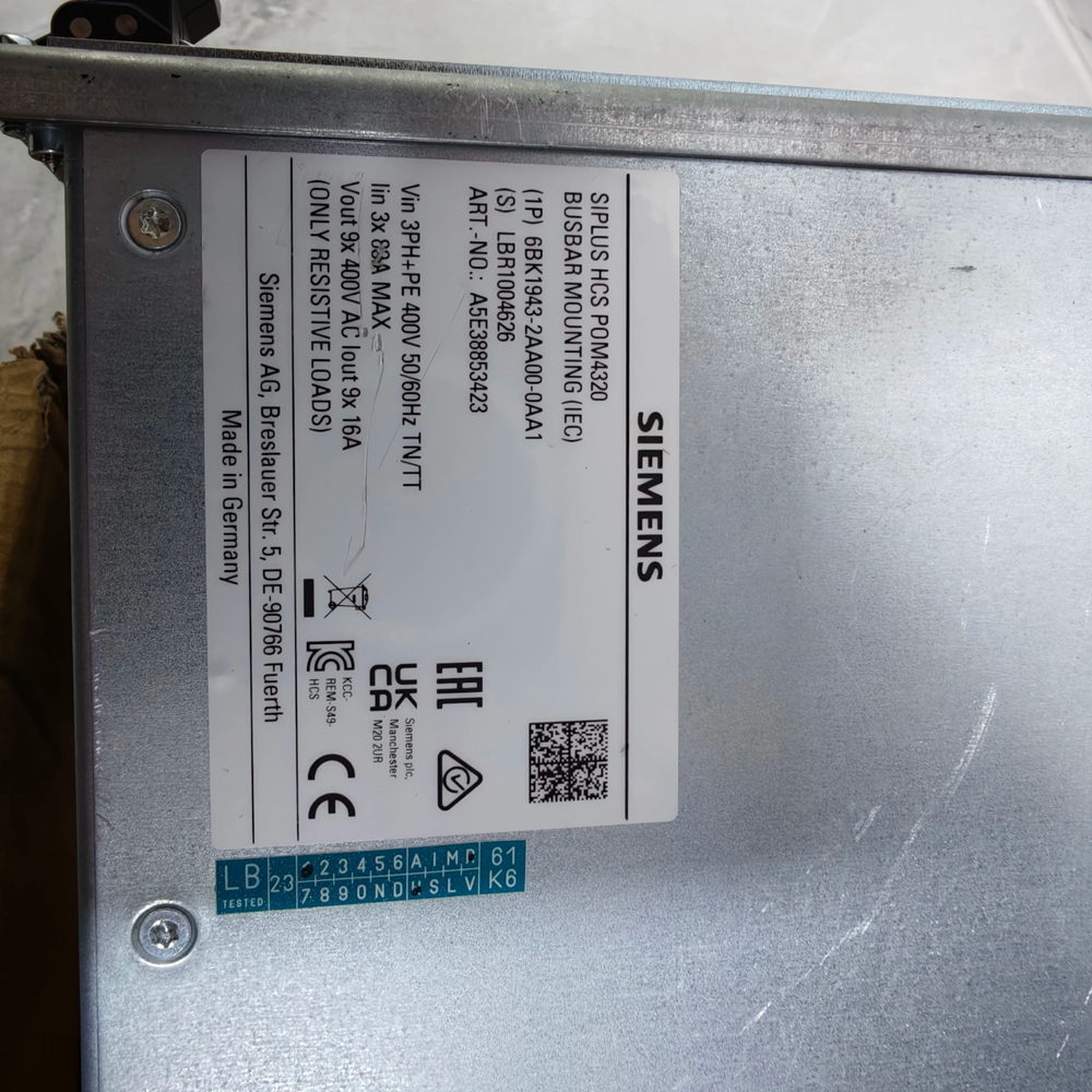 Siemens 6BK1943-2AA00-0AA1 A5E38853423 Control Unit