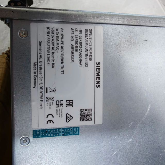Siemens 6BK1943-2AA00-0AA1 A5E38853423 Control Unit